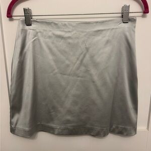 Elegant Gray Women's Skirt with Shorts Built in